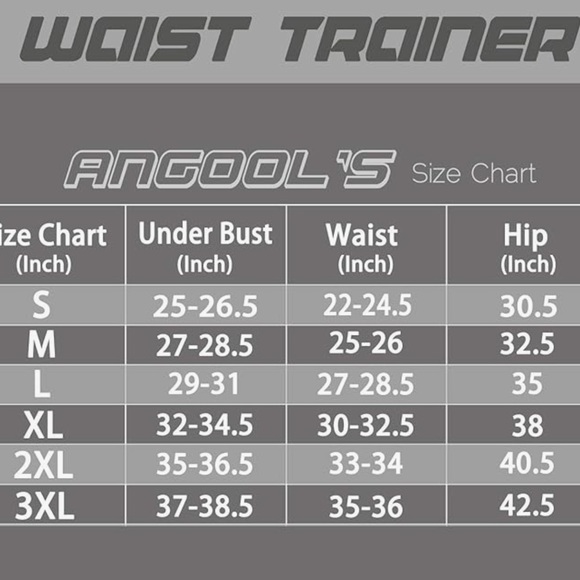 Women's 3XL ANGOOL Neopren Waist Trainer ,Workout Belt Sweat Corset With Zipper - Picture 8 of 13